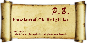 Paszternák Brigitta névjegykártya