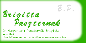 brigitta paszternak business card